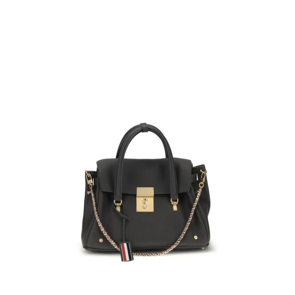 Thom Browne Gray Calf Leather Bos Taurus Women's Handbag